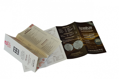 A4+ takeaway menu printing design