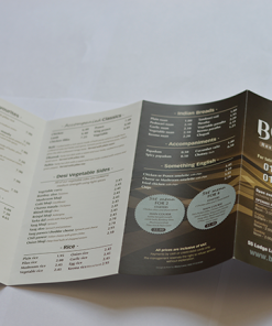 A4+ takeaway menu printing-design