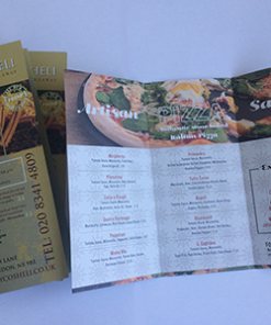 Offset bond menu printing
