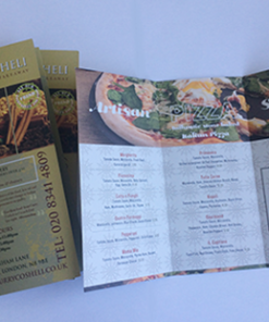 Offset menu printing