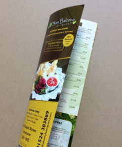 A3 Takeaway menu leaflet