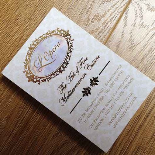 Gold Foiled business cards buy Klikprint